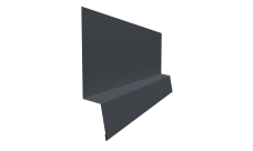 Планка начальная фальц Grand Line 0,45 Drap-double TX RAL 7024 мокрый асфальт (2м)