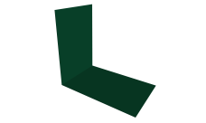 Планка снегозадержания усиливающая Grand Line 0,45 PE с пленкой RAL 6005 зеленый мох (2м)