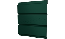 Софит металлический Классик v01 Grand Line центральная перфорация 0,5 Satin Matt TX с пленкой RAL 6005 зеленый мох