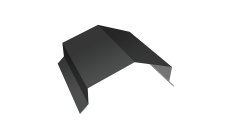 Парапетная крышка угольная 150мм 0,5 PurPro Matt 275 RAL 7016 антрацитово-серый (2,5м)