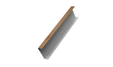Декоративная накладка на столб универсальная 60х60 для забора жалюзи 0,45 Print Premium Pine Wood Fresh (2м)