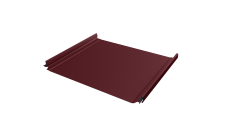 Кликфальц Pro Grand Line 0,5 Satin Matt с пленкой на замках RAL 3005 красное вино