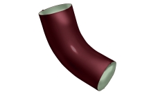Колено 60 град Grand Line PE 90 мм RAL 3005 красное вино