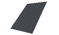 Профнастил С20B Grand Line 0,4 PE-Matt-Double RAL 7024 мокрый асфальт