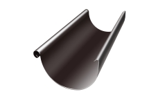 Желоб полукруглый Grand Line ПЭ 125мм 3м RR 32 темно-коричневый