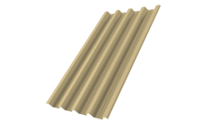 Профнастил Н60R v01 0,7 PE RAL 1014 слоновая кость