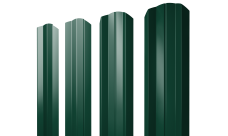 Штакетник М-образный A фигурный 0,4 PE RAL 6005 зеленый мох