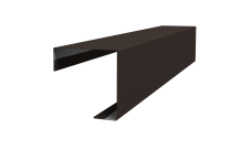 Угол внешний простой фальц Grand Line 0,5 Satin Matt TX RR 32 темно-коричневый (2м)