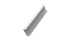 Декоративная накладка на столб универсальная 60х60 для забора жалюзи 0,5 PE RAL 9003 сигнальный белый (3м)