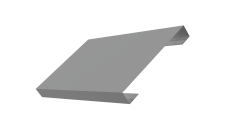 Ламель лицевая 150 забора жалюзи Texas Grand Line 0,5 Satin RAL 9006 бело-алюминиевый