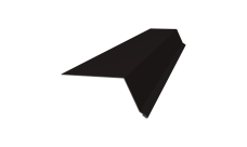 Планка капельник 100х55 0,45 Drap-double TX RAL 9005 черный (2м)