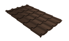 Профиль волновой "Камея" ("Kamea") 0,45 Drap TX RAL 8017 шоколад