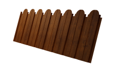 Профнастил C10B фигурный 0,4 Print Premium Golden Wood Intense FTC