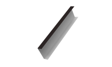 Декоративная накладка на столб универсальная 62х55 для забора жалюзи Grand Line 0,5 PurPro Matt 275 RAL 9005 черный (2,5м)