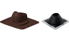 Элемент проходной Gervent Универсал для всех типов кровли коричневый