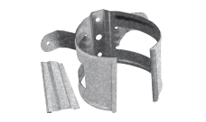 Кронштейн трубы на дерево GL ZN 100 мм Zn цинк