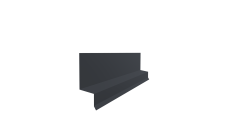 Отлив верхний фальц Grand Line 0,45 Drap TR RAL 7024 мокрый асфальт (2м)