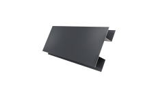 Планка H-образная стыковочная сложная Grand Line 0,45 Drap TX RAL 7024 мокрый асфальт (3м)