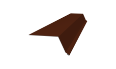 Планка капельник 100х55 0,5 Satin с пленкой RAL 3009 оксидно-красный (2м)