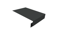 Планка околооконная сложная 300х50х18 (j-фаска) 0,45 PE-Double с пленкой RAL 7016 антрацитово-серый (2м)