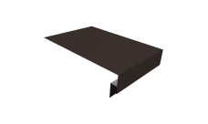 Планка околооконная сложная 300х50х18 (j-фаска) 0,5 Rooftop Бархат RR 32 темно-коричневый (3м)
