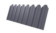 Профнастил C10A фигурный 0,5 Satin RAL 7004 сигнальный серый