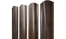 Штакетник Круглый фигурный Grand Line 0,45 Принт Премиум Античный дуб TwinColor