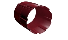 Соединитель трубы GL PU 90 мм RAL 3005 красное вино