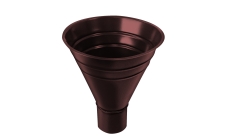 Воронка водосборная большая Grand Line PU 300/100 мм RAL 8017 шоколад