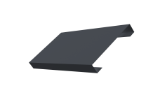 Ламель лицевая 125 забора жалюзи Texas 0,45 PE-Double RAL 7024 мокрый асфальт