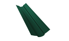 Планка ендовы верхней фигурной 70x70 0,5 Satin Matt TX RAL 6005 зеленый мох (3м)