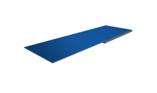 Планка финишная 48х25 Grand Line 0,5 Satin с пленкой RAL 5005 сигнальный синий (2м)