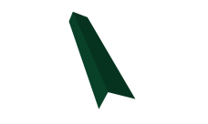 Планка на коньковый аэратор 30х20 Grand Line Фартук S8 0,4 PE с пленкой RAL 6005 зеленый мох (2м)