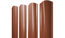 Штакетник Круглый фигурный 0,45 PE RAL 8004 терракота