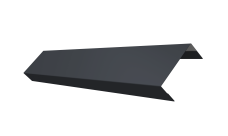 Ламель лицевая 50 забора жалюзи Техас Grand Line 0,5 Сатин RAL 7024 мокрый асфальт