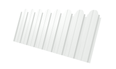 Профнастил C10B фигурный 0,45 Drap TX RAL 9003 сигнальный белый