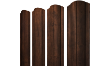 Штакетник Круглый фигурный Grand Line 0,45 Print-Double Premium Cherry Wood Dark F