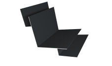 Угол внутренний сложный 90 градусов Grand Line 0,5 PurPro Matt 275 RAL 7016 антрацитово-серый (2м)