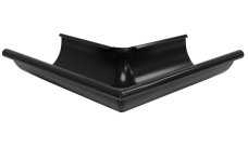 Угол желоба внешний 90 гр 150 мм матовый RAL 9005