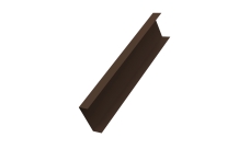 Декоративная накладка на столб универсальная 60х60 для забора жалюзи Grand Line 0,5 Atlas X RAL 8017 шоколад (3м)