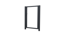 Калитка Жалюзи Texas 2,0х1 RAL 7024 без заполнения (ламель125 мм)