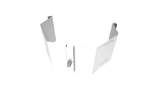 Крепление трубы для гофры на кирпич Vortex Lite PE RAL 9003 сигнальный белый