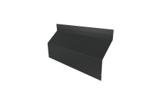 Ламель забора жалюзи Milan Slim стартовая/финишная для калиток и ворот 0,45 PE-Double RAL 7016 антрацитово-серый