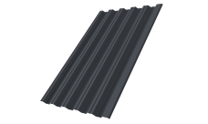 Профнастил НС35R Grand Line 0,5 Satin RAL 7024 мокрый асфальт