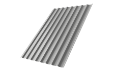 Профнастил С20B 0,45 Drap TX с пленкой RAL 7047 телегрей 4