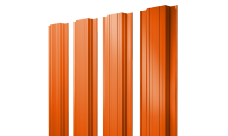 Штакетник Прямоугольный с прямым резом 0,45 PE RAL 2004 оранжевый