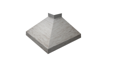 Угол отлива внешний 100 Grand Line 0,45 Print Elite с пленкой Snow Wood TwinColor