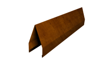 Ламель забора жалюзи Tokyo 0,45 Print-double Premium Cherry Wood Dark F