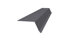 Планка капельник 100х55 0,45 PE lite с пленкой RAL 7004 сигнальный серый (2м)