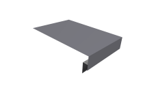 Планка околооконная сложная 300х50х18 (j-фаска) 0,5 Satin с пленкой RAL 7004 сигнальный серый (3м)